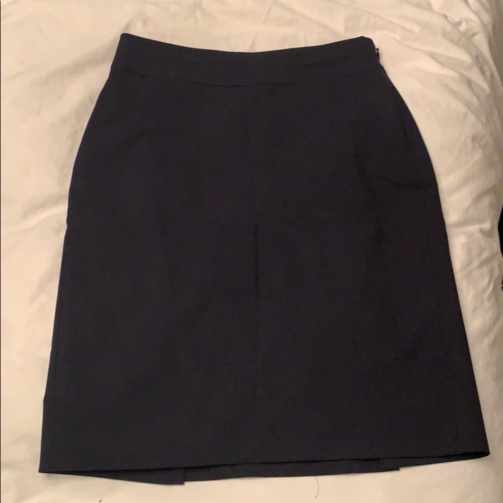 Navy, Pencil Suit Skirt